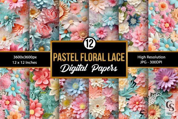 Bright Pastel Floral Lace Patterns: A Strategic Asset for Modern Creative Workflows