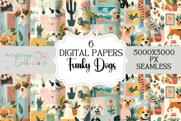 Dogs Funky Seamless Patterns Bundle: A Strategic Asset for Modern Creative Workflows
