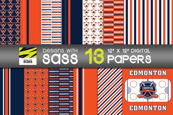 Edmonton Hockey Paper Patterns JPG: A Practical Resource for Canadian Themed Design Projects