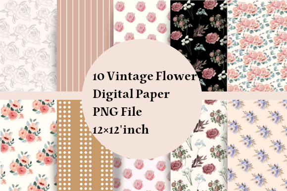 Elegant Vintage Floral Patterns
