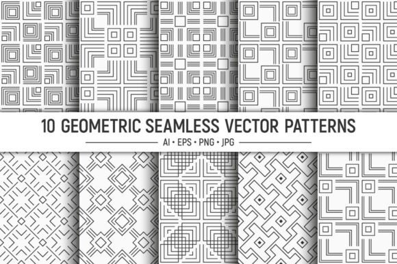 Elevating Digital Design: The Strategic Value of 10 Abstract Seamless Vector Patterns for Modern Creators