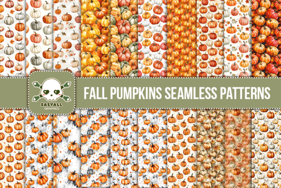 Exploring Fall Pumpkins Watercolor Patterns for Creative Projects