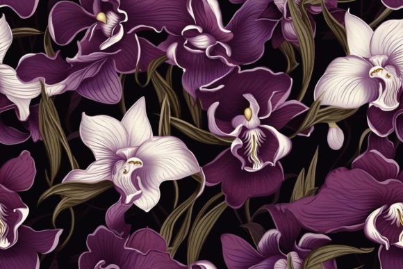 Floral Motifs Orchid Patterns Tile Guide