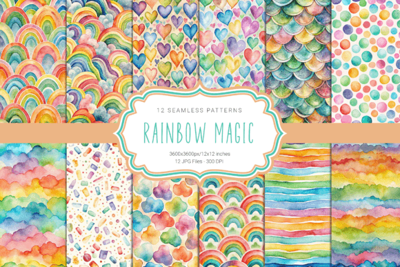 Rainbow Magic Seamless Patterns: A Creative Toolkit for Modern Designers
