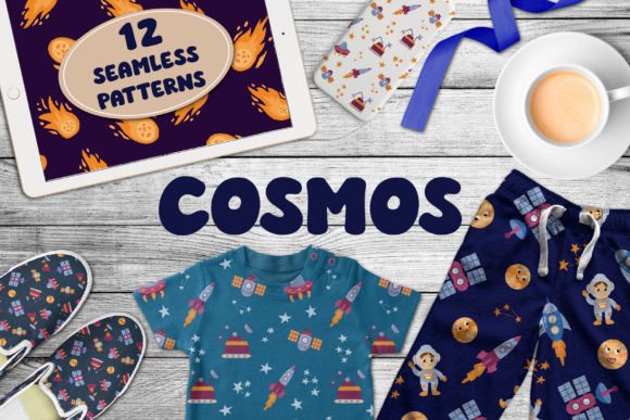Space - Paper seamless Patterns
