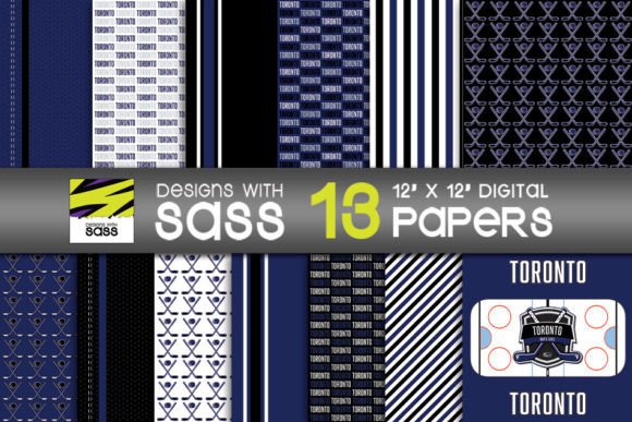Toronto Hockey Paper Patterns JPG
