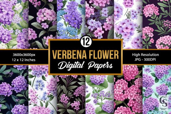 Verbena Flowers Seamless Patterns: A Guide to Quality Digital Papers for Your Next Project