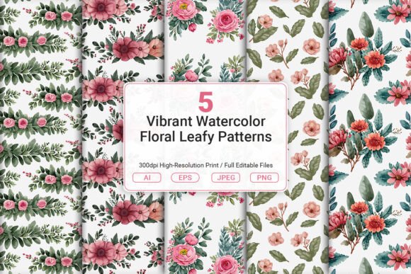 Vibrant Watercolor Floral Leafy Patterns: A Practical Review for Creative Professionals